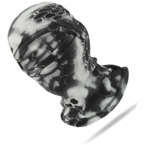 Passamontagna Da Ciclismo In Pile - Antivento E Caldo Black+white - Foto 4