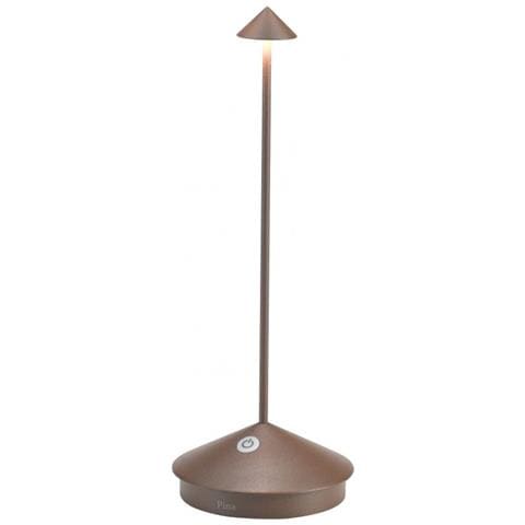 Lampada A Led Da Tavolo Pina Pro Corten Ricaricabile E Dimmerabile Senza Fili 2200-2700-3000k - Foto 1