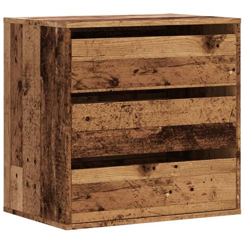 Cassettiera Angolare Legno Antico 60x41x58 cm Legno Multistrato - Foto 1