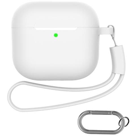 Custodia Per Airpods Con Portachiavi E Accessori White  Airpods 4 - Foto 2