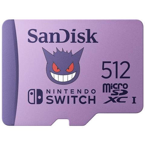 Sandisk Nintendo Switch Pokémon - Flash-speicherkarte - 512 Gb - Video Class V30 / Uhs-i U3 - Microsdxc Uhs-i (sdsqxao-512g-gn6zk) - Foto 1