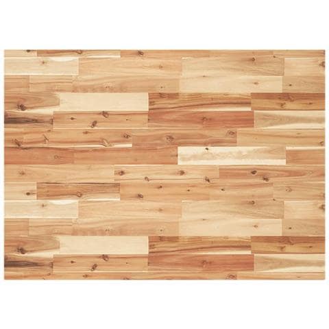 Piano Tavolo Rettangolare 80x70x4 Cm Legno Massello Di Acacia - Foto 2