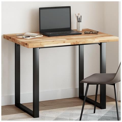 Piano Tavolo Rettangolare 80x70x4 Cm Legno Massello Di Acacia - Foto 1