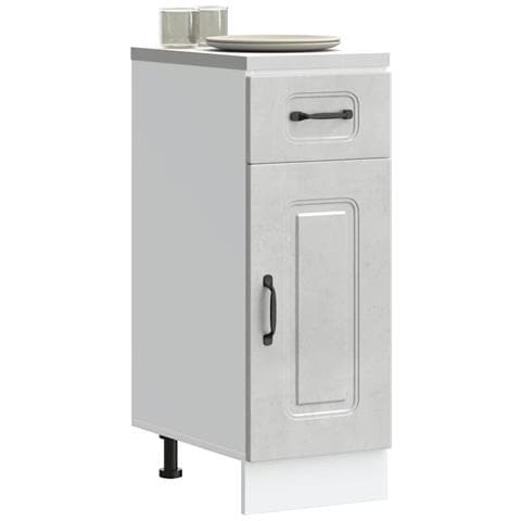 Base Da Cucina Kalmar Grigio Cemento In Legno Multistrato - Foto 1