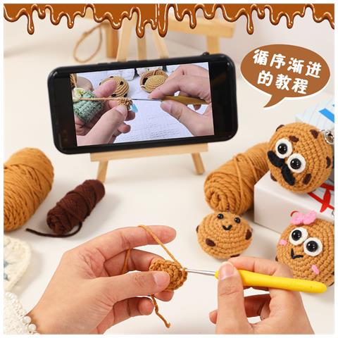 Kit Per Famiglia Di Biscotti All'uncinetto - Foto 2