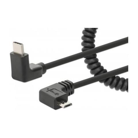 Manhattan 356244 Cavo Usb 1 M Usb C Micro-usb B Nero - Foto 1
