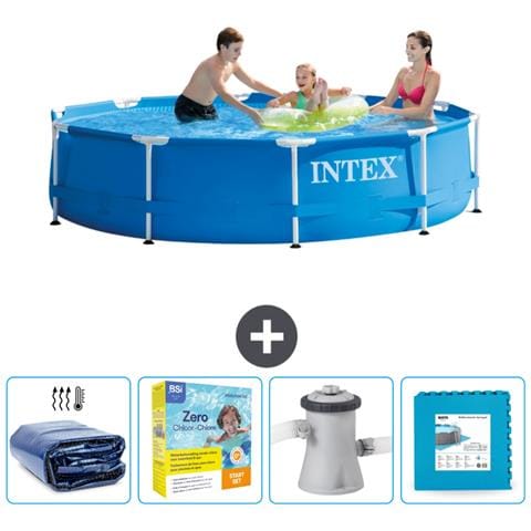 Piscina Fuori Terra - In Giro - 305x305x76 Cm - Blu - Include Accessori Coordinati Cb9 - Foto 1