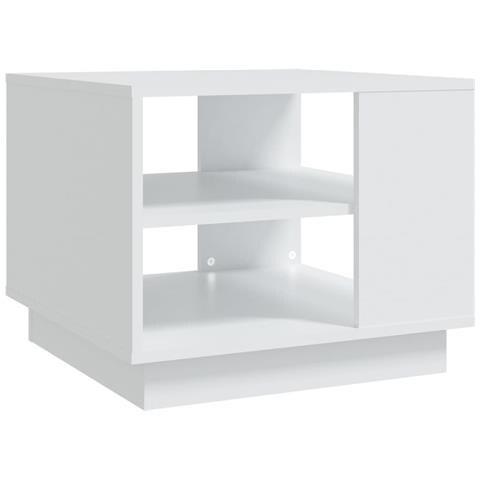 Lusso Casadino - Tavolino Da Salotto Bianco 55x55x43 Cm In Truciolato - Foto 1