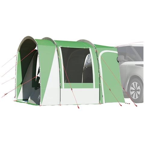 Tenda da Campeggio per Auto per 4 Persone Verde Impermeabile - Foto 1