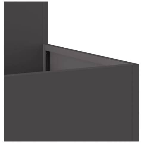 Fioriera da Giardino 80x80x48 cm Acciaio Nero - Foto 9