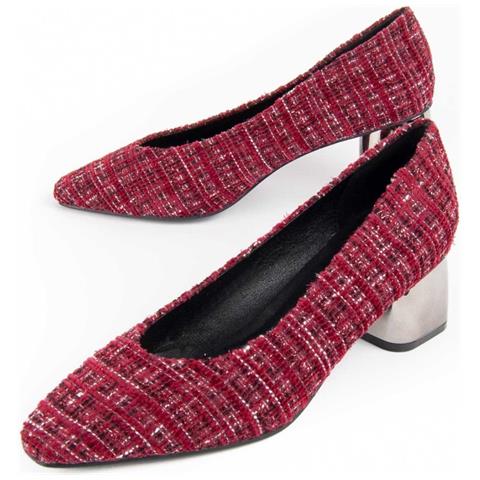 Scarpa Con Tacco Montevita Nusia2 Rossa . - Foto 1