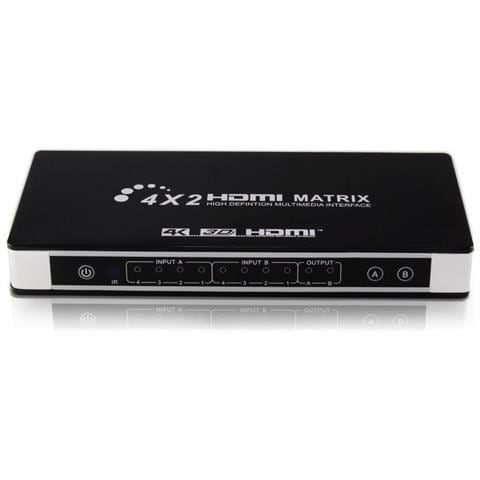 Switch / Splitter Hdmi Matrix 4x2 Uhd 4k2k 3d Con Funzione Edid - Foto 1