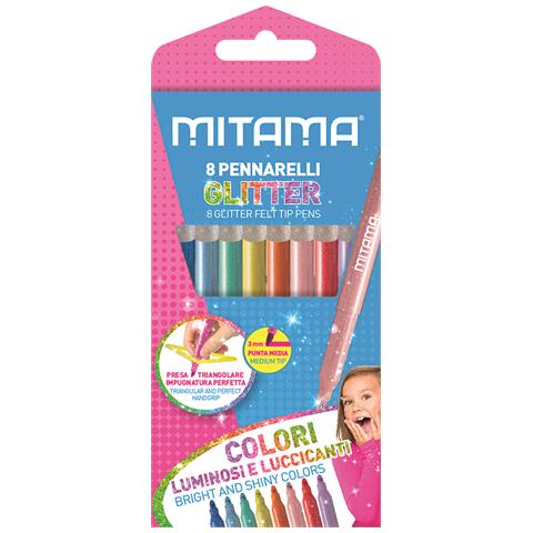 Pennarelli Glitter pz. 8 marcatore Medio Multicolore 8 pz - Foto 1