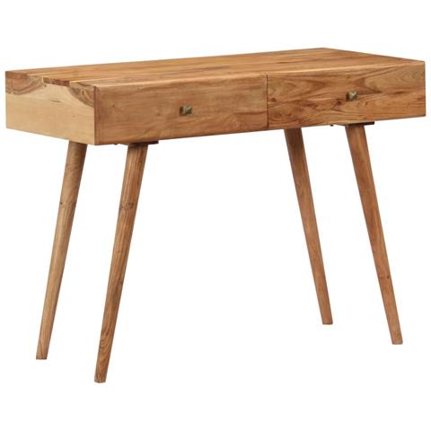 Lusso Casadino - Scrivania 100x51x76 Cm In Legno Massello Di Acacia - Foto 2