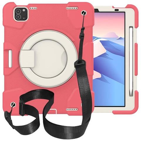 Custodia Per Ipad Pro 11/air 5/4 Con Supporto E Tracolla Rosa - Foto 1