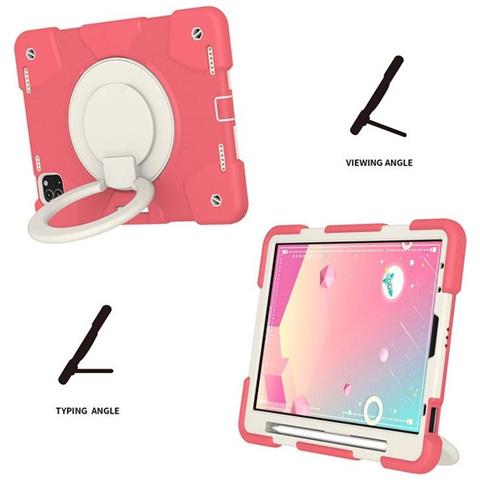 Custodia Per Ipad Pro 11/air 5/4 Con Supporto E Tracolla Rosa - Foto 2