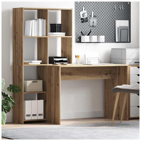 Scrivania rovere artigianale 138.5 x 55 x 143 cm - Foto 2