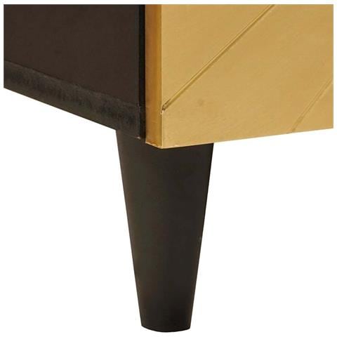 Armadio sottolavello con lo scaffale Nero e Oro 62 x 33 x 58 cm - Foto 9
