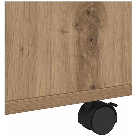 Tavolino da salotto rovere artigianale 75 x 75 x 38 cm - Foto 9