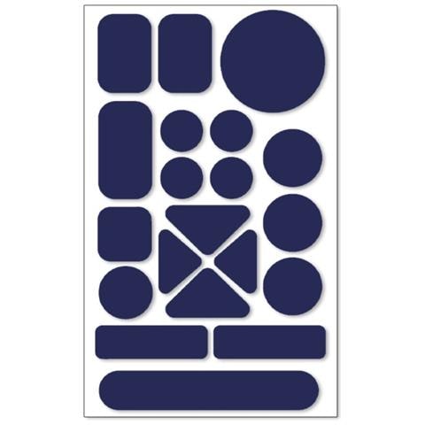 Kit Di 10 Toppe Autoadesive Impermeabili In Nylon Per Riparazione Giacche A Vento Darkblue - Foto 1