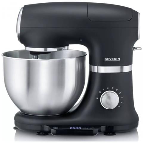 Impastatrice Planetaria Multifunzione Da 5,5 L E 1000 W, Nera /acciaio Inossidabile - Km3898 - Foto 1