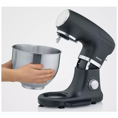 Impastatrice Planetaria Multifunzione Da 5,5 L E 1000 W, Nera /acciaio Inossidabile - Km3898 - Foto 4