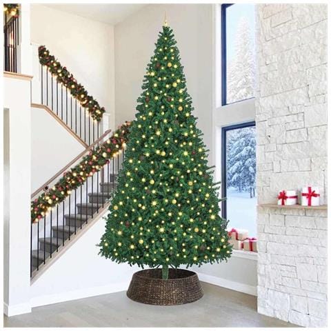 Collare per Albero di Natale Nero 105 x 105 x 28 cm - Foto 2