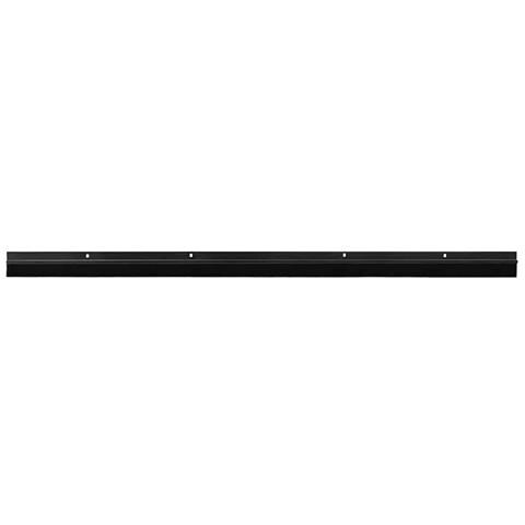 Spazzole per porte a vite 2 pcs Nero 100 cm Lega di alluminio - Foto 1
