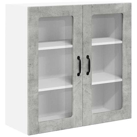 Mobile da cucina con lo scaffale Grigio cemento 80 x 31 x 80 cm - Foto 1