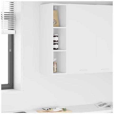 Armadio pensile Riga Bianco 20 x 29,5 x 80 cm Legno multistrato - Foto 2