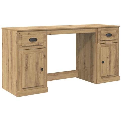 Scrivania con armadietto Rovere artigianale 154,5 x 50 x 75 cm - Foto 1