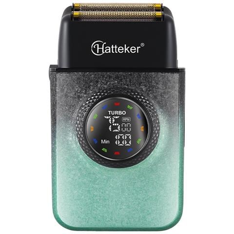 Rasoio Elettrico A Lamina Con Display Led, Ricaricabile Usb, Uso Asciutto E Bagnato Green - Foto 2