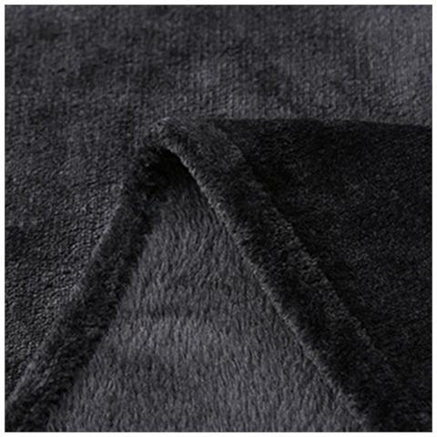 Coperta In Pile Di Flanella Nera - 200x230cm - Morbida, Accogliente E Leggera - Foto 2