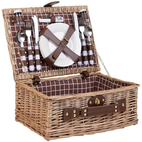 Cestino Pic-nic Marrone 40x28x20h - Foto 1