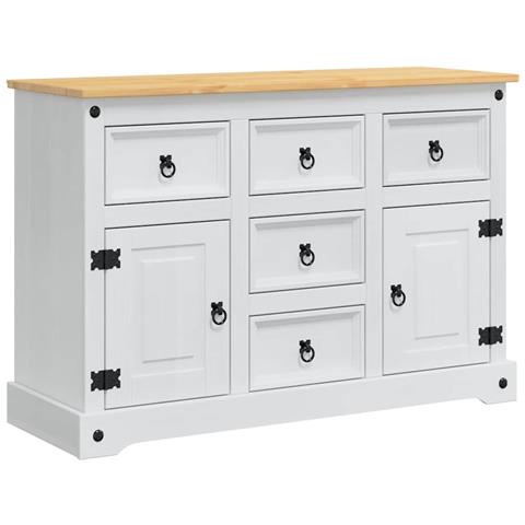 Cassapanche di stoccaggio Corona Bianco 112 x 40 x 75 cm - Foto 1