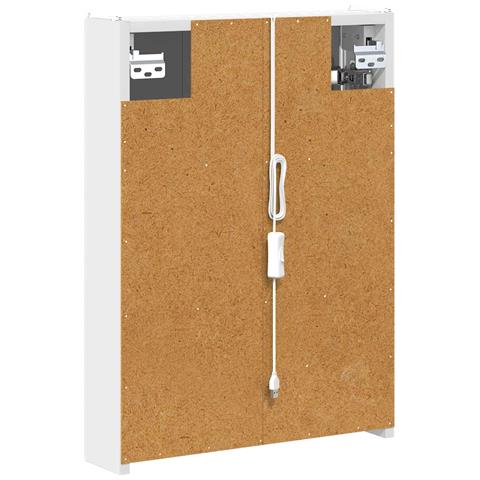 Mobiletto per specchio da bagno Bianco 43 x 11,5 x 60,5 cm - Foto 9