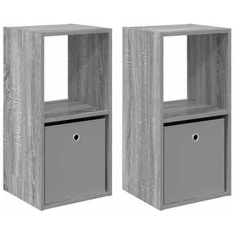 Comodino 2 pcs Grigio Sonoma 35 x 32 x 68,5 cm - Foto 1