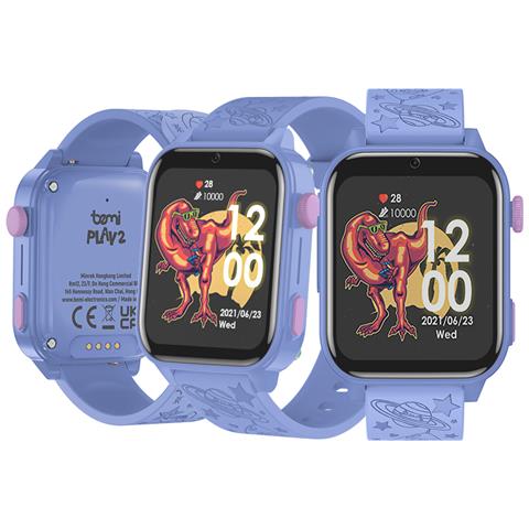 Smartwatch Per Bambini Play2 / 1.85'' 240x280, 4g /lte, Gps /lbs, Giochi Blu - Foto 1