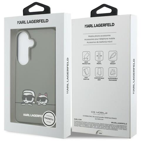 Karl Lagerfeld Peekaboo Custodia Magsafe Per Samsung Galaxy S26, Nera. - Foto 7