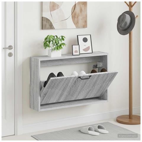 Mobiletto per Scarpe da Muro HOORN 71 x 17 x 43 cm - Foto 2