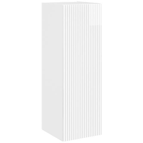 Set di mobili per il bagno 5 pz Bianco Lucido - Foto 10