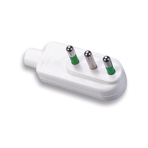 IPW-SP10-W9 - Spina ribassata 2P+T 10A Bianco - Foto 1