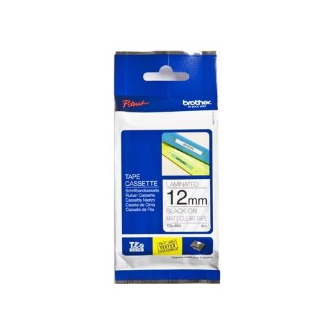 TZe-M31 nastro per etichettatrice Nero trasparente - Foto 1