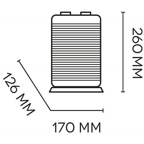 BOOGIE Termoventilatore Ceramico Elettrico Caldobagno Potenza 1500 Watt Oscillante con Termostato - Foto 7
