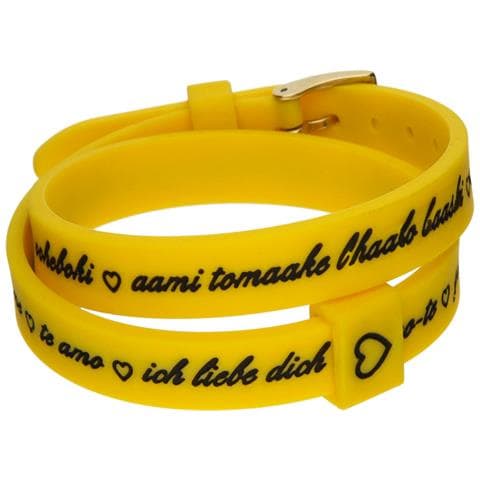 Mod. I Love You Gold - Bracciale In Silicone / silicone Bracelet - Foto 1