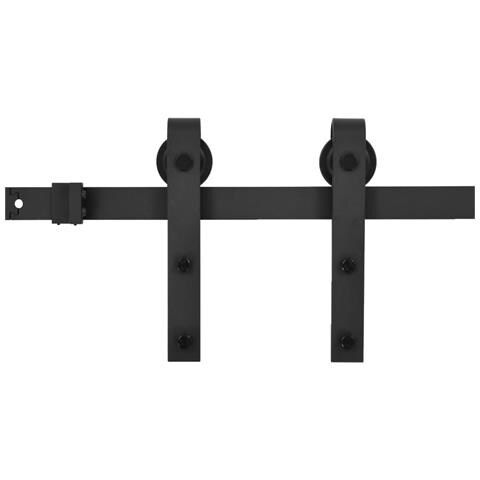 Kit di Binari per Porte Scorrevoli SKIEN 183 cm Acciaio Nero - Foto 1