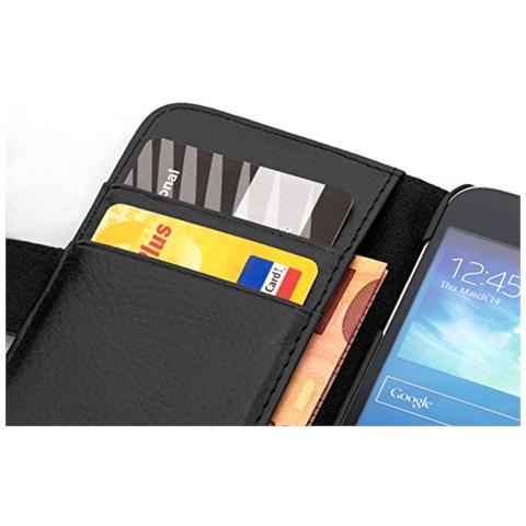 Custodia Compatibile Con Lg Optimus L7 Ii In Nero Ossido - Coperchio Protettivo In Ecopelle Testurizzata E Tasca Per Carte Di Credito - Foto 4
