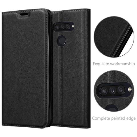 Custodia Compatibile Con Lg K50s In Nero Di Notte - Coperchio Protettiva Con Chiusura Magnetica, Funzione Stand E Tasca Per Le Carte - Foto 2