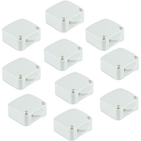 5070915 Kit Interruttori Per Porte / ante Posizioni On-off 250v Ac - 10a, Bianco, Set Di 10 Pezzi - Foto 1