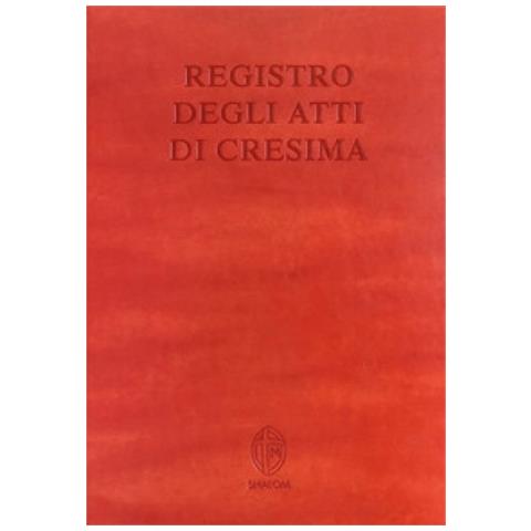Editrice - Registro Degli Atti Di Cresima - Foto 1